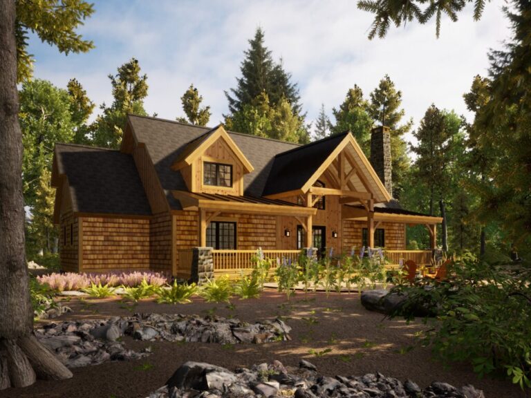 Adirondack Style Home Plans - Woodhouse The Timber Frame Company