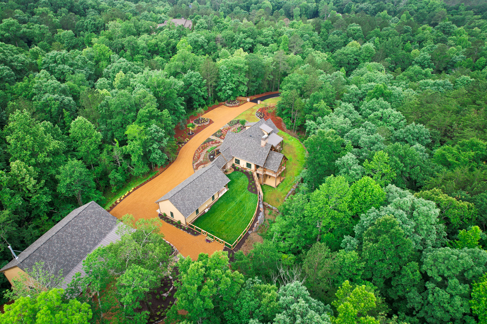 Timber Frame Mountain Retreat in Rome, GA - Woodhouse The Timber Frame ...