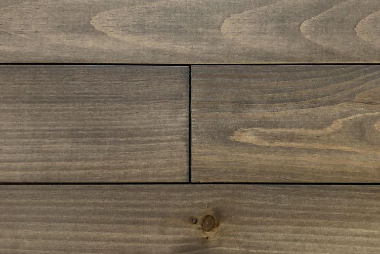 Tongue and Groove wood panels with the Driftwood finish.