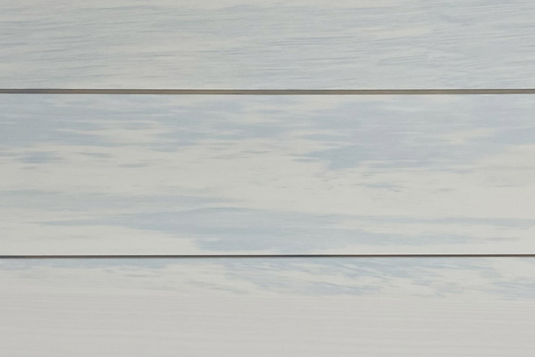 Tongue and Groove wood panels with the Bluestain Whitewash finish.