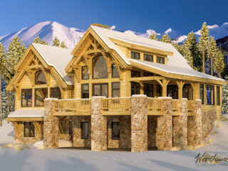 TimberRidge Timber Frame Home from Woodhouse