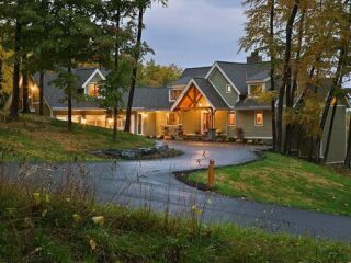 LakeView Southern Yellow Pine Timber Frame; Finger Lakes, NY
