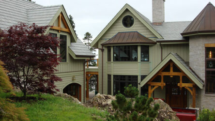 Custom Red Oak Timber Frame Home – Isleboro, ME