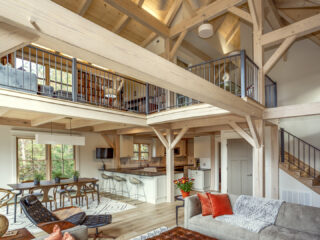 Southern Yellow Pine Cottage - Woodhouse, The Timber Frame Company