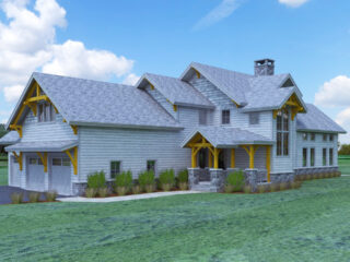 Custom Timber Frame home in Connecticut