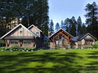 Ketchum Floor Plan - Woodhouse, The Timber Frame Company